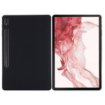 Custodia per tablet a copertura totale antiurto in silicone liquido Pure Color, For Samsung Galaxy Tab S8+/Tab S7+/Tab S7 FE