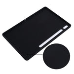 Custodia per tablet a copertura totale antiurto in silicone liquido Pure Color, For Samsung Galaxy Tab S8+/Tab S7+/Tab S7 FE