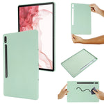 Custodia per tablet a copertura totale antiurto in silicone liquido Pure Color, For Samsung Galaxy Tab S8+/Tab S7+/Tab S7 FE