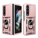 Cover per fotocamera scorrevole Custodia per telefono in TPU + PC, For Samsung Galaxy Z Fold4