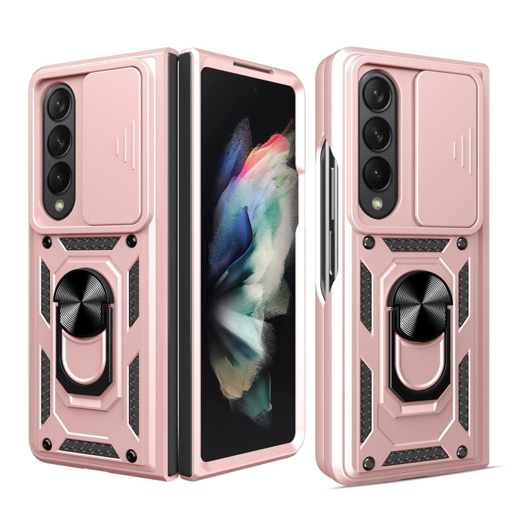 Cover per fotocamera scorrevole Custodia per telefono in TPU + PC, For Samsung Galaxy Z Fold4