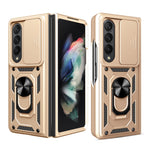 Cover per fotocamera scorrevole Custodia per telefono in TPU + PC, For Samsung Galaxy Z Fold4