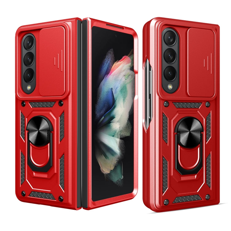 Cover per fotocamera scorrevole Custodia per telefono in TPU + PC, For Samsung Galaxy Z Fold4