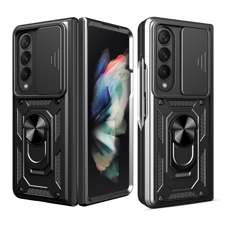 Cover per fotocamera scorrevole Custodia per telefono in TPU + PC, For Samsung Galaxy Z Fold4