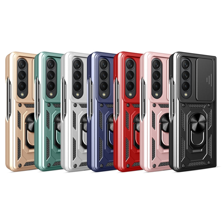 Cover per fotocamera scorrevole Custodia per telefono in TPU + PC, For Samsung Galaxy Z Fold4
