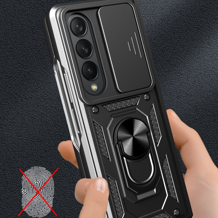Cover per fotocamera scorrevole Custodia per telefono in TPU + PC, For Samsung Galaxy Z Fold4