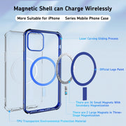Custodia per telefono in TPU trasparente MagSafe con placcatura laser laterale dritta, For iPhone 14 Pro Max, For iPhone 14 Pro, For iPhone 14 Plus, For iPhone 14