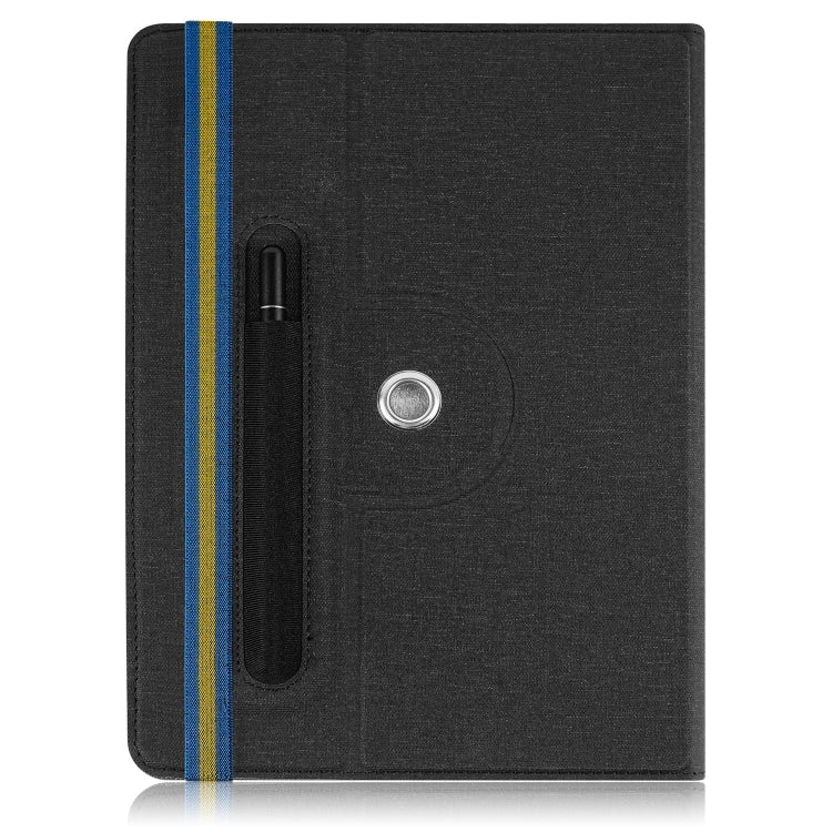 Custodia in pelle universale per tablet PC a vibrazione orizzontale con struttura in tessuto con slot per penna, For 10 inch