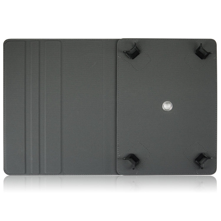 Custodia in pelle universale per tablet PC a vibrazione orizzontale con struttura in tessuto con slot per penna, For 10 inch