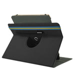 Custodia in pelle universale per tablet PC a vibrazione orizzontale con struttura in tessuto con slot per penna, For 10 inch