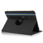 Custodia in pelle universale per tablet PC a vibrazione orizzontale con struttura in tessuto con slot per penna, For 10 inch