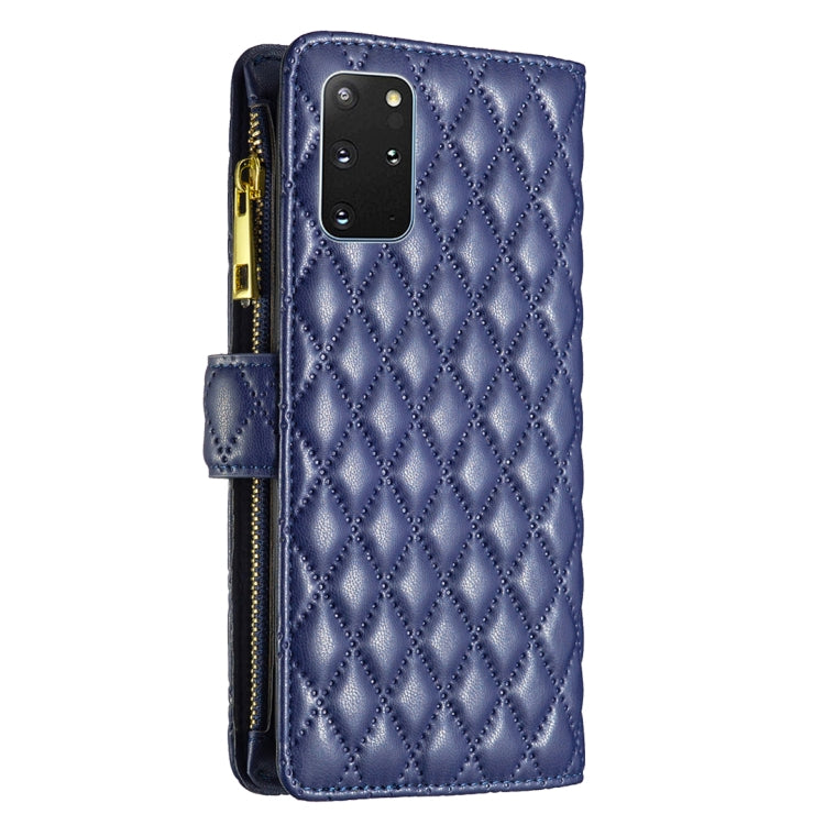 Custodia per telefono a conchiglia in pelle con portafoglio con cerniera Diamond Lattice, For Samsung Galaxy S20+, For Samsung Galaxy S20 Ultra, For Samsung Galaxy S20 FE / S20 FE 5G, For Samsung Galaxy A03 166mm EU Version