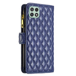 Custodia per telefono a conchiglia in pelle con portafoglio con cerniera Diamond Lattice, For Samsung Galaxy A22 5G, For Samsung Galaxy A23 4G, For Samsung Galaxy A31, For Samsung Galaxy A32 4G