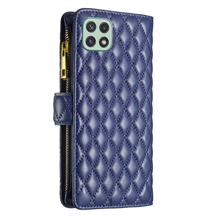 Custodia per telefono a conchiglia in pelle con portafoglio con cerniera Diamond Lattice, For Samsung Galaxy A22 5G, For Samsung Galaxy A23 4G, For Samsung Galaxy A31, For Samsung Galaxy A32 4G