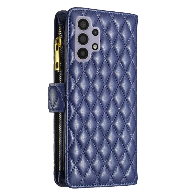 Custodia per telefono a conchiglia in pelle con portafoglio con cerniera Diamond Lattice, For Samsung Galaxy A32 5G, For Samsung Galaxy A33 5G, For Samsung Galaxy A41, For Samsung Galaxy A42 5G