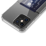 Custodia TPU trasparente con slot carte per iPhone 14