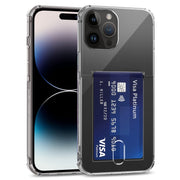 Custodia per telefono in TPU trasparente con slot per schede, For iPhone 14 Pro Max, For iPhone 14 Pro, For iPhone 14, For iPhone 14 Plus