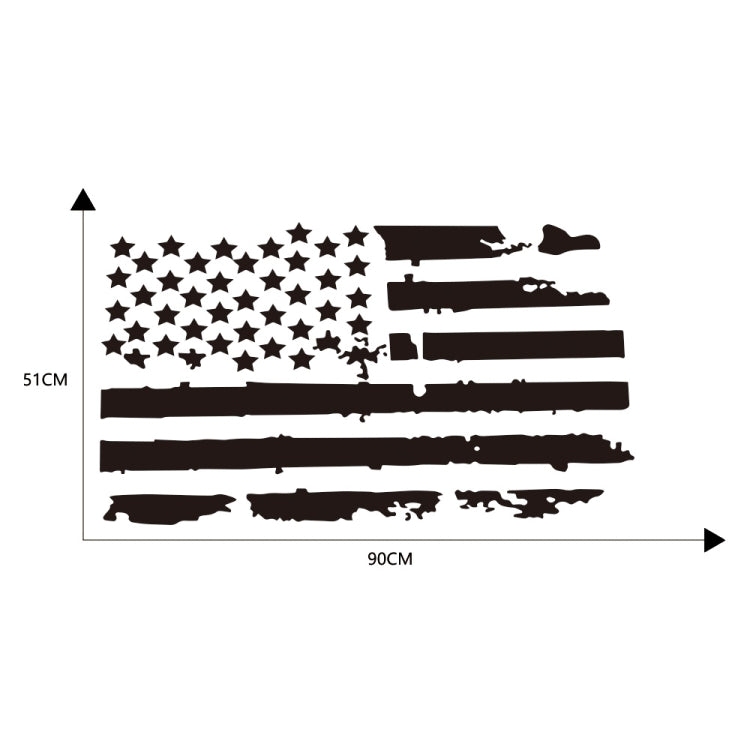D-778 Adesivo decorativo modificato per auto modello bandiera americana, D-778