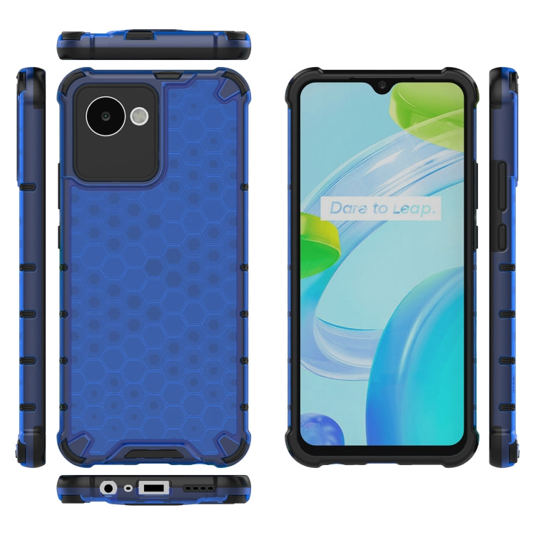 Custodia protettiva antiurto per PC a nido d'ape + TPU, For OPPO Realme C30