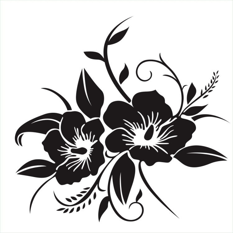 D-798 Adesivo decorativo modificato per auto con motivo a fiori, D-798