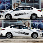 2 PCS/Set D-815 Fiamma Leone Modello Auto Modificato Adesivo Decorativo, D-815