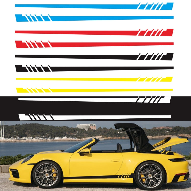 2 PCS/Set D-854 Adesivo decorativo modificato per auto con motivo a strisce, D-854
