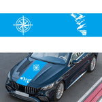 D-864 Adesivo decorativo modificato per auto modello bussola, D-864