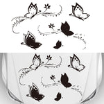 D-907 Adesivo decorativo modificato per auto con motivo a farfalle, D-907