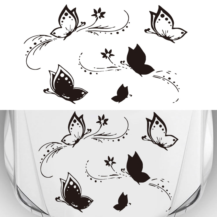 D-907 Adesivo decorativo modificato per auto con motivo a farfalle, D-907