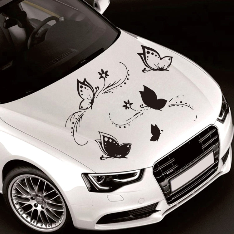 D-907 Adesivo decorativo modificato per auto con motivo a farfalle, D-907