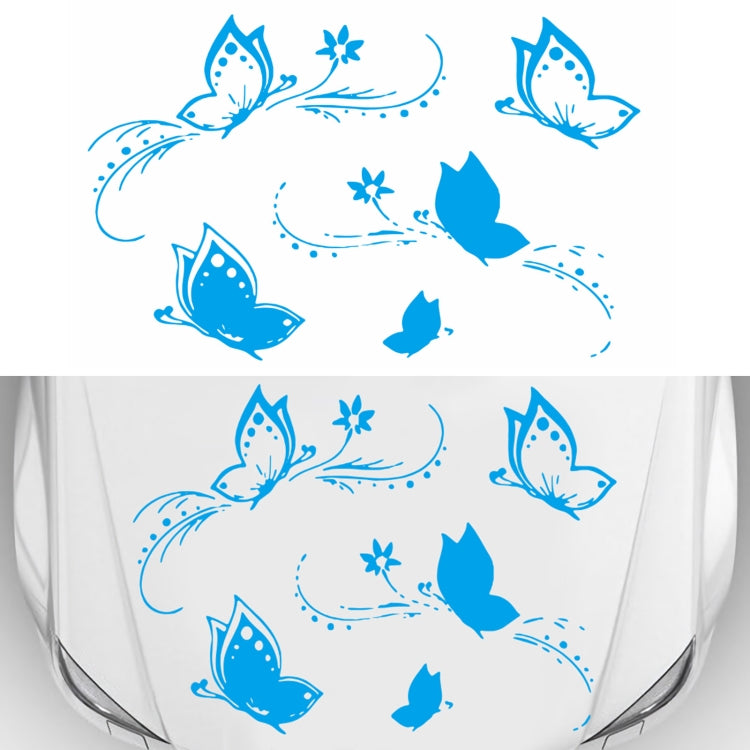 D-907 Adesivo decorativo modificato per auto con motivo a farfalle, D-907
