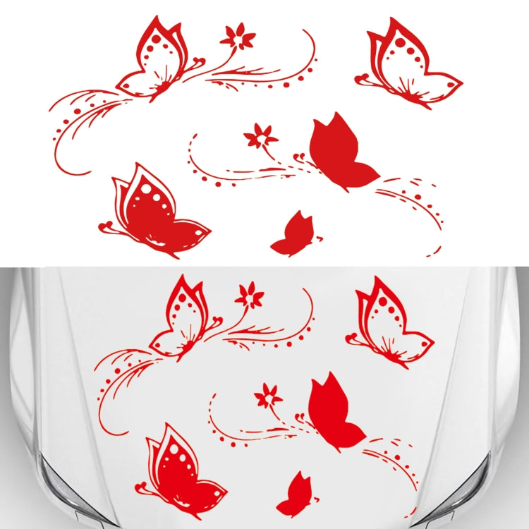 D-907 Adesivo decorativo modificato per auto con motivo a farfalle, D-907
