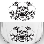 D-923 Adesivo decorativo modificato per auto con motivo a tre teschi, D-923