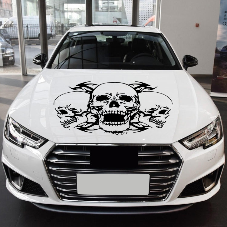 D-923 Adesivo decorativo modificato per auto con motivo a tre teschi, D-923