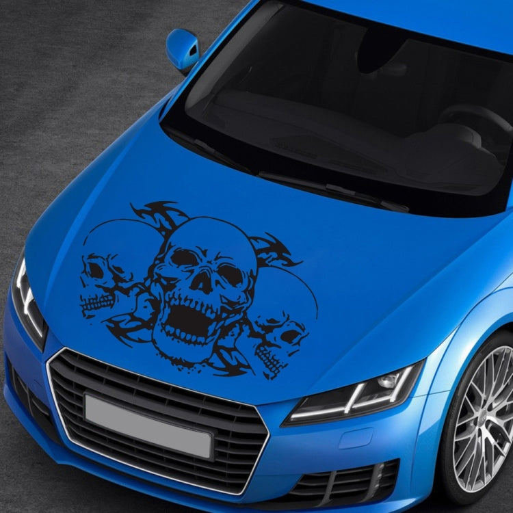 D-923 Adesivo decorativo modificato per auto con motivo a tre teschi, D-923