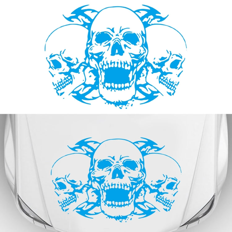 D-923 Adesivo decorativo modificato per auto con motivo a tre teschi, D-923