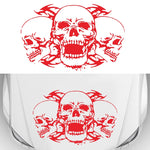 D-923 Adesivo decorativo modificato per auto con motivo a tre teschi, D-923