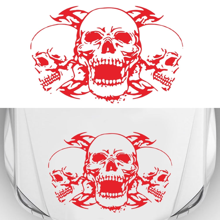 D-923 Adesivo decorativo modificato per auto con motivo a tre teschi, D-923