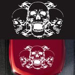 D-923 Adesivo decorativo modificato per auto con motivo a tre teschi, D-923