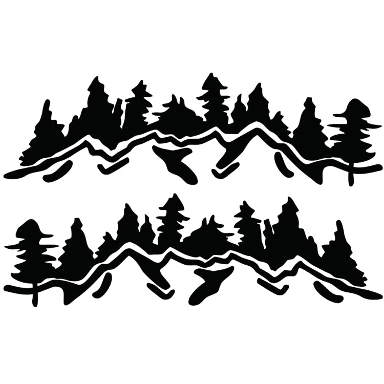 2 PCS/Set D-924 Mountain Woods Pattern Adesivo decorativo modificato per auto, D-924