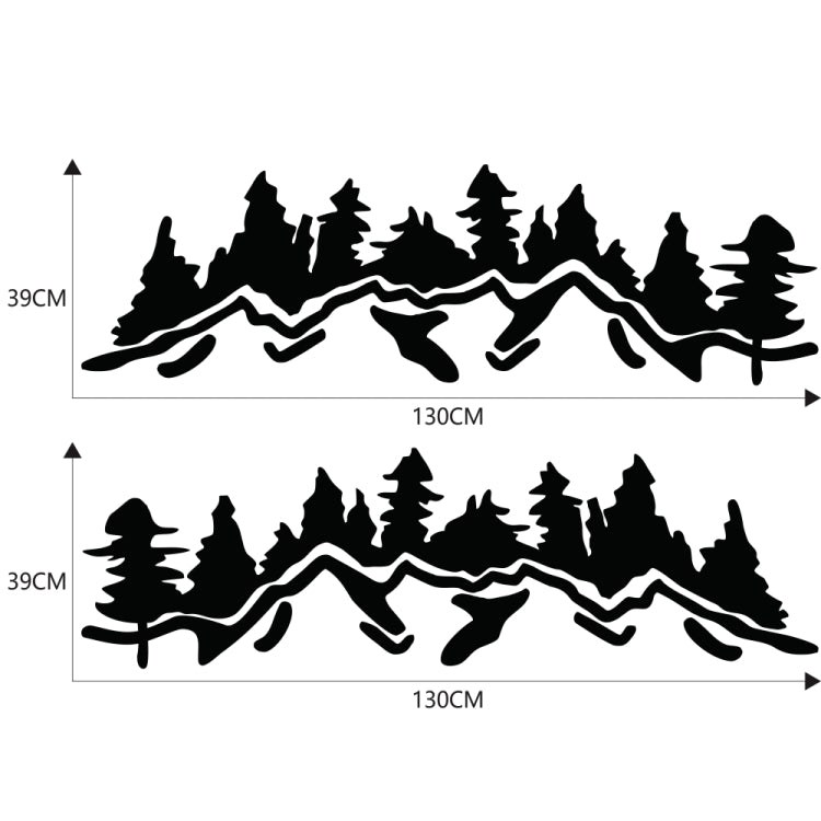 2 PCS/Set D-924 Mountain Woods Pattern Adesivo decorativo modificato per auto, D-924