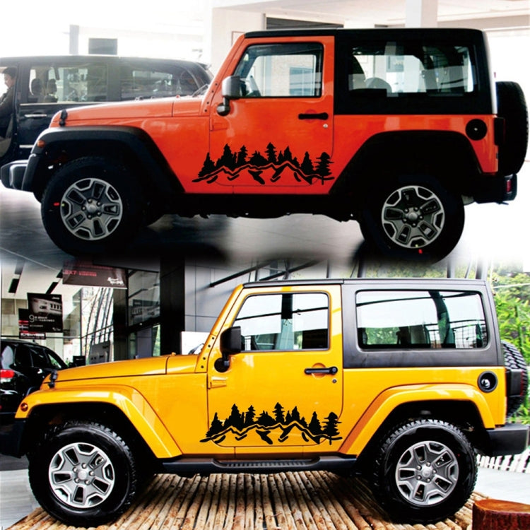 2 PCS/Set D-924 Mountain Woods Pattern Adesivo decorativo modificato per auto, D-924