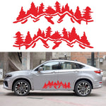 2 PCS/Set D-924 Mountain Woods Pattern Adesivo decorativo modificato per auto, D-924