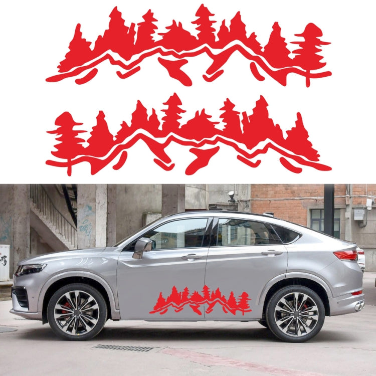 2 PCS/Set D-924 Mountain Woods Pattern Adesivo decorativo modificato per auto, D-924