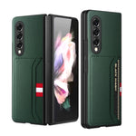 Custodia per telefono pieghevole in morbida microfibra Litchi Texture, For Samsung Galaxy Z Fold4