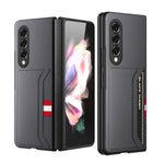 Custodia per telefono pieghevole in morbida microfibra Litchi Texture, For Samsung Galaxy Z Fold4