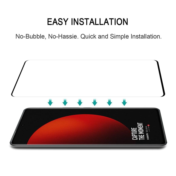 Pellicola in vetro temperato a schermo intero con bordo curvo, For Xiaomi 12S Ultra (1 PC)
