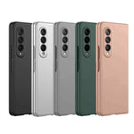 Custodia per telefono pieghevole ultrasottile con sensazione di metallo nudo spruzzato d'olio, For Samsung Galaxy Z Fold4