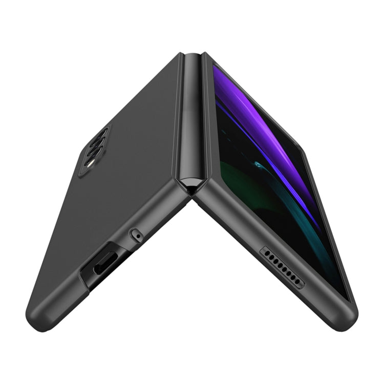Custodia per telefono pieghevole ultrasottile con sensazione di metallo nudo spruzzato d'olio, For Samsung Galaxy Z Fold4