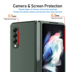 Custodia per telefono pieghevole ultrasottile con sensazione di metallo nudo spruzzato d'olio, For Samsung Galaxy Z Fold4